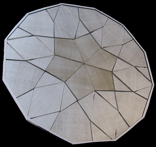 Silver & Bronze Antique Mirror